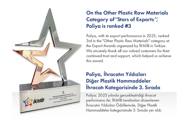 Poliya Poliester, İhracatın Yıldızları’nda İlk 3’te Yer Aldı!