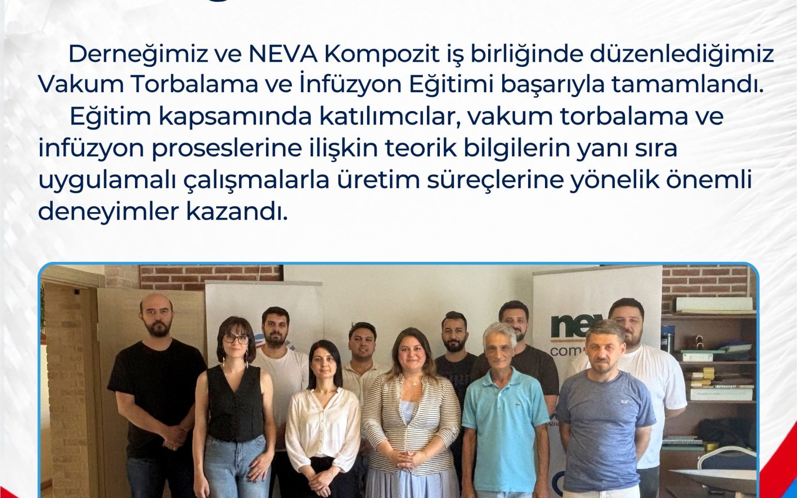 Vakum Torbalama ve İnfüzyon Eğitimi Tamamlandı